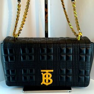 RARE Burberry Small TB Lola, Soft Quilted Lambskin, Crossbody/Shoulder Bag.